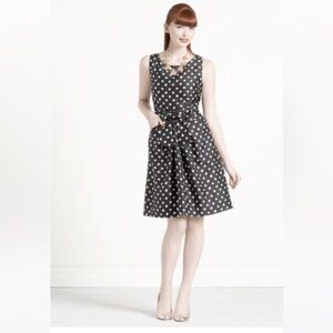 Kate Spade Silk Jillian Polkadot Bow dress